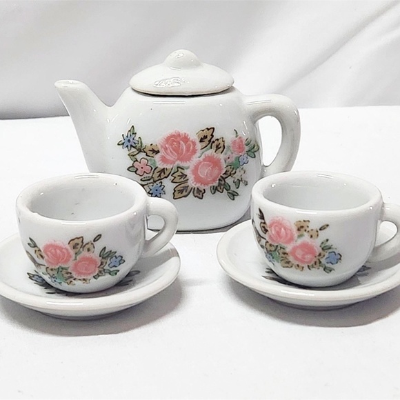 Mini Porcelain Tea Set - Picture 1 of 2